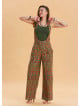 Womens Ethnic Jumpsuit with Zipper Detail and Pockets 4672